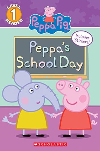 Book cover for Peppa's School Day (Peppa Pig: Scholastic Reader, Level 1) by Rusu, Meredith