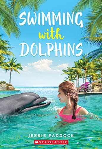 Book cover for Swimming with Dolphins by Paddock, Jessie