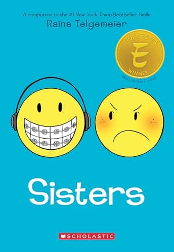 Book cover for Sisters: A Graphic Novel by Telgemeier, Raina