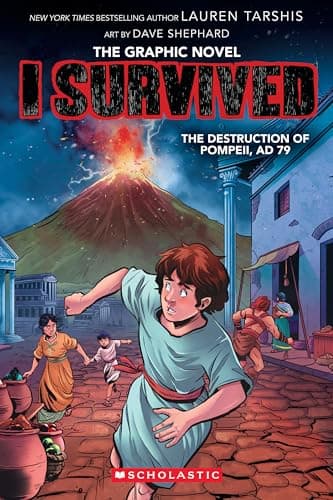 Book cover for I Survived the Destruction of Pompeii, AD 79 (I Survived Graphic Novel #10) (10) by Tarshis, Lauren