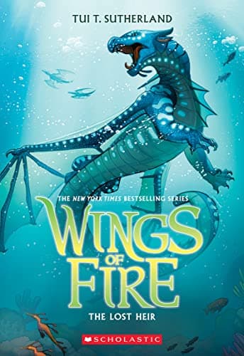 Book cover for The Lost Heir (Wings of Fire #2) by Sutherland, Tui T.