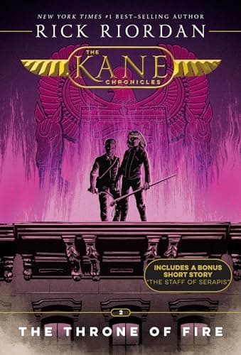 Book cover for Kane Chronicles, The, Book Two: Throne of Fire, The-Kane Chronicles, The, Book Two by Riordan, Rick