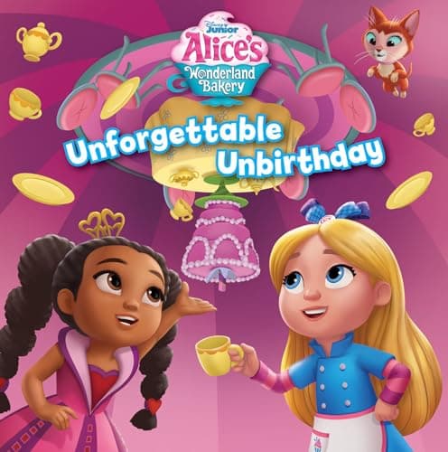 Book cover for Alice's Wonderland Bakery Unforgettable Unbirthday by Hapka, Catherine