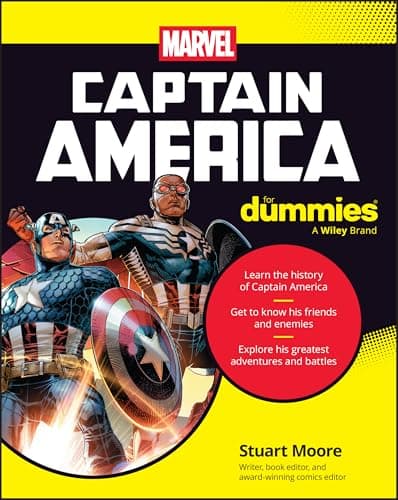 Book cover for Captain America For Dummies by Moore, Stuart