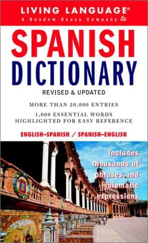 Book cover for Spanish Dictionary: Spanish-English/English-Spanish (Living Language) by Irwin Stern