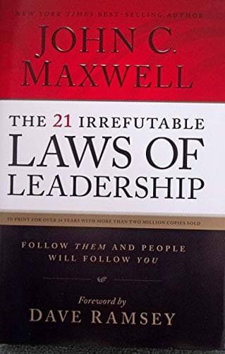 Book cover for The 21 Irrefutable Laws of Leadership by John C. Maxwell