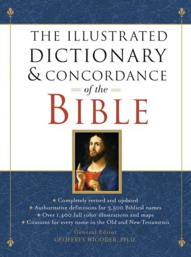 Book cover for The Illustrated Dictionary & Concordance of the Bible by Wigoder, Geoffrey
