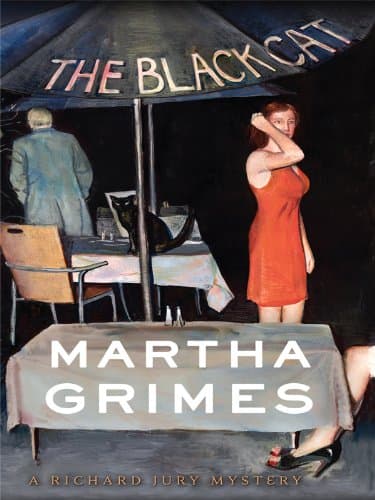 Book cover for The Black Cat (A Richard Jury Mystery: Thorndike Press Large Print Basic Series) by Grimes, Martha
