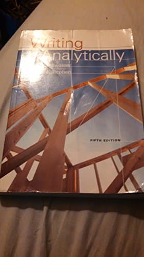Book cover for Writing Analytically by Rosenwasser, David
