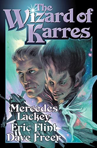 Book cover for The Wizard of Karres by Flint, Eric