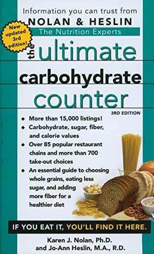 Book cover for The Ultimate Carbohydrate Counter, Third Edition by Nolan Ph.D., Karen J