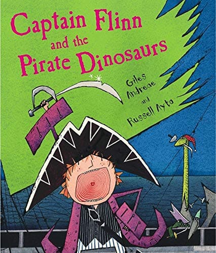 Book cover for Captain Flinn and the Pirate Dinosaurs by Andreae, Giles