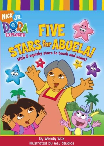 Book cover for Five Stars for Abuela! (Dora the Explorer) by Wax, Wendy