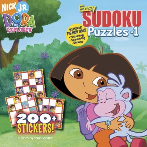 Book cover for Easy Sudoku Puzzles 1 (Dora the Explorer) by Sander, Sonia