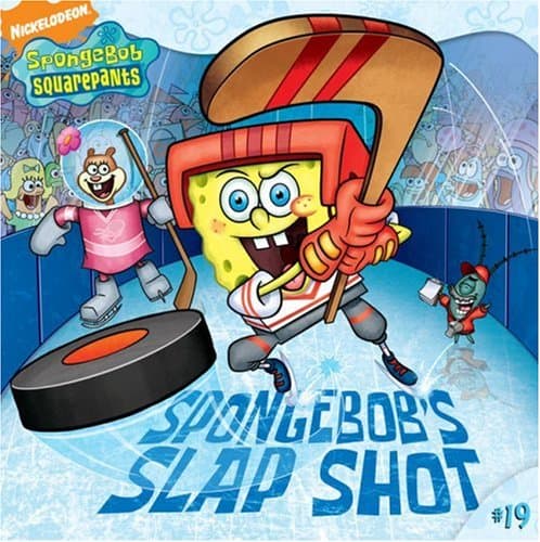 Book cover for SpongeBob's Slap Shot (Spongebob Squarepants (8x8)) (Spongebob Squarepants, 19) by Lewman, David