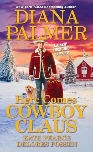 Book cover for Here Comes Cowboy Claus by Palmer, Diana