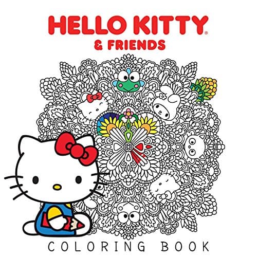 Book cover for Hello Kitty & Friends Coloring Book by Sanrio