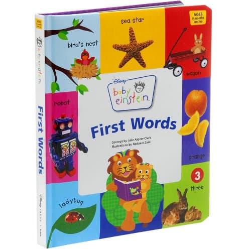 Book cover for Baby Einstein: First Words by Disney Book Group,