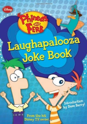 Book cover for Phineas and Ferb Laughapalooza Joke Book by Richards, Kitty