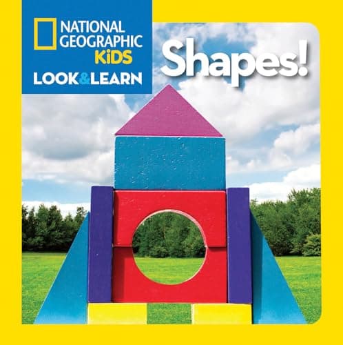 Book cover for National Geographic Kids Look & Learn: Shapes! by National Geographic Kids