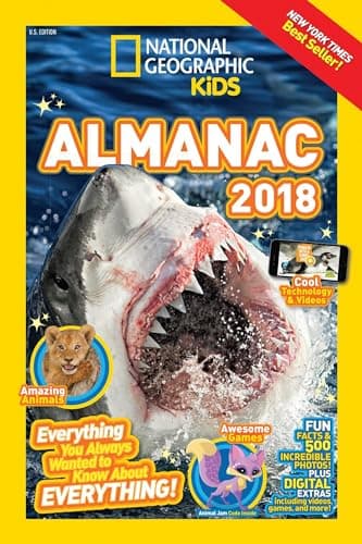 Book cover for National Geographic Kids Almanac 2018 (National Geographic Almanacs) by National Geographic Kids