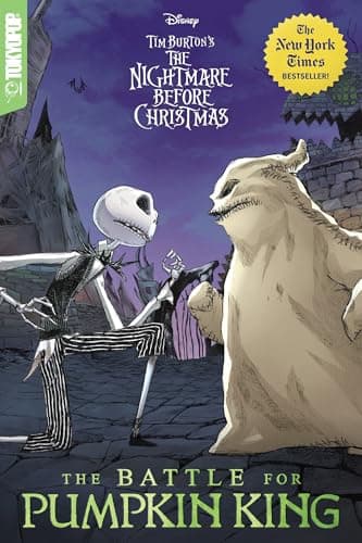 Book cover for Disney Manga: Tim Burton's The Nightmare Before Christmas - The Battle for Pumpkin King by Allo, Deborah