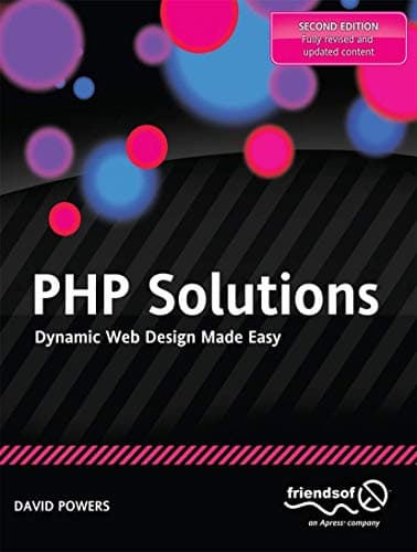 Book cover for PHP Solutions: Dynamic Web Design Made Easy by Powers, David