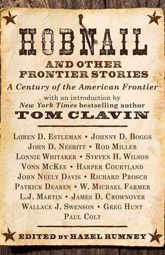 Book cover for Hobnail and Other Frontier Stories: A Century of the American Frontier (Thorndike Large Print Western) by Estleman, Loren D.