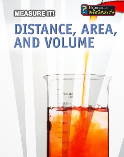 Book cover for Distance, Area, and Volume (Measure It!) by Somervill, Barbara A.