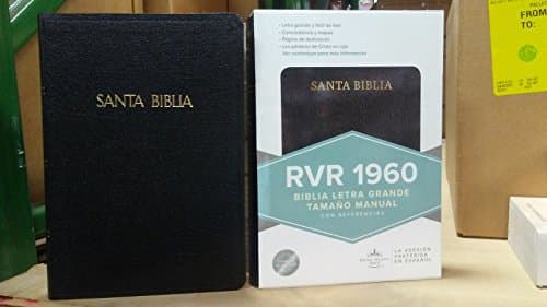 Biblia RVR 1960 Letra Grande Manual Con Referencias Negro