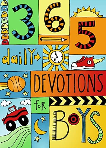 Book cover for 365 Devotions for Boys by B&H Kids Editorial Staff