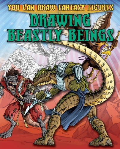 Book cover for Drawing Beastly Beings (You Can Draw Fantasy Figures) by Sims, Steve