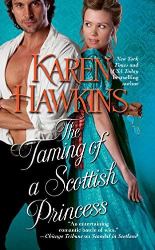 Book cover for The Taming of a Scottish Princess (The Hurst Amulet) by Hawkins, Karen