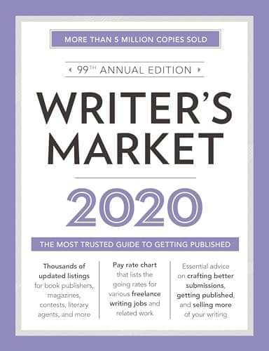 Book cover for Writer's Market 2020: The Most Trusted Guide to Getting Published (2020) by Brewer, Robert Lee