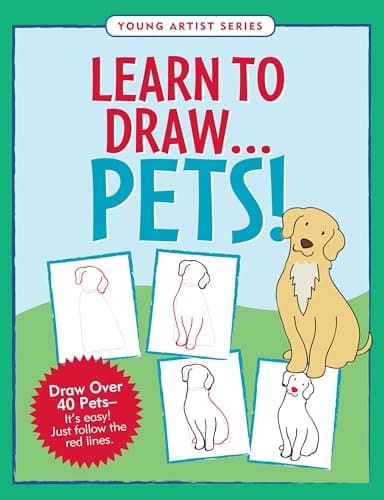 Book cover for Learn to Draw Pets! (Easy Step-by-Step Drawing Guide) by Peter Pauper Press