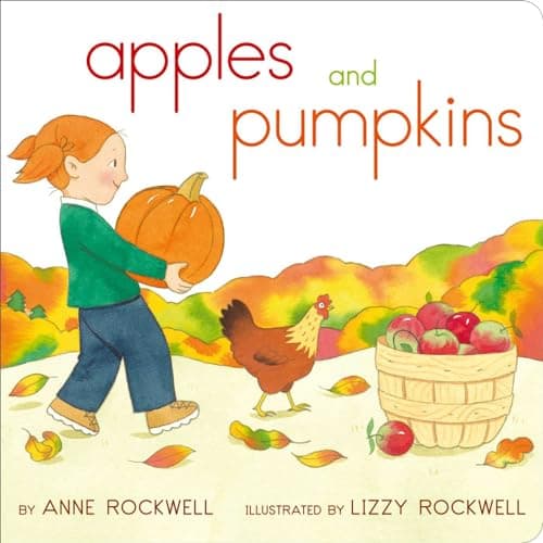 Book cover for Apples and Pumpkins (Classic Board Books) by Rockwell, Anne