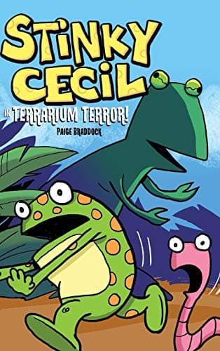 Book cover for Stinky Cecil in Terrarium Terror by Braddock, Paige