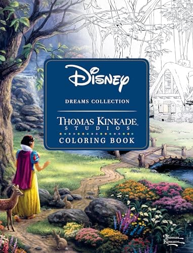 Book cover for Disney Dreams Collection Thomas Kinkade Studios Coloring Book by Thomas Kinkade Studios