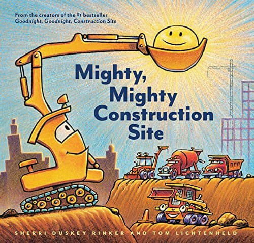 Book cover for Mighty, Mighty Construction Site (Goodnight Construction Site) by Rinker, Sherri Duskey