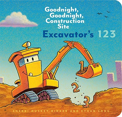 Book cover for Excavator's 123: Goodnight, Goodnight, Construction Site by Long, Ethan