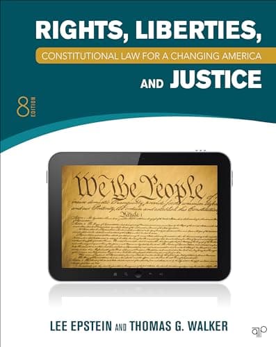 Book cover for Constitutional Law for a Changing America: Rights, Liberties, and Justice by Epstein, Lee