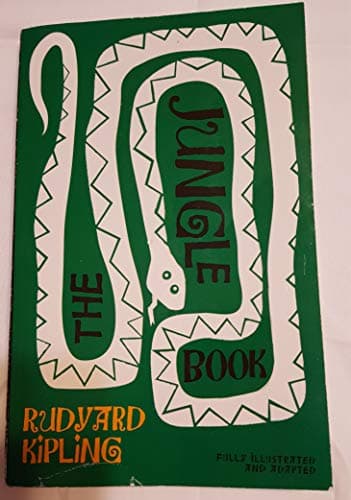 Book cover for The Jungle Book (Fully Illustrated and Adapted) by Rudyard Kipling