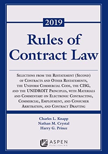 Book cover for Rules of Contract Law 2019 Edition (Supplements) by Knapp Knapp, Charles L