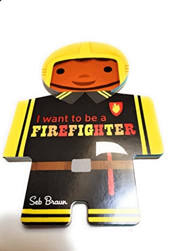 Book cover for I want to be a Firefighter by Seb Brown