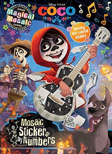 Book cover for Mosaic Sticker by Numbers: Create Magical Mosaic Scenes by Parragon Books Ltd