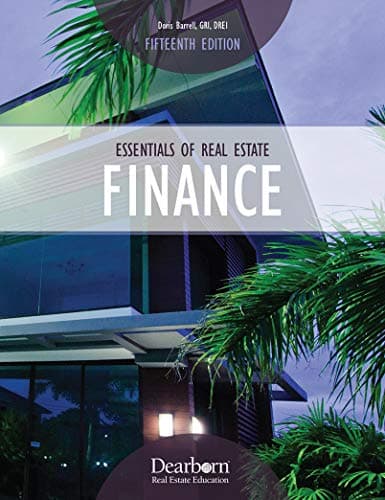Book cover for Essentials of Real Estate Finance by Sirota, David, Ph.D.; Barrell, Doris