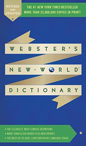 Book cover for Webster's New World Dictionary by Webster's New World