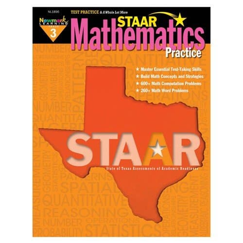 Book cover for STAAR Mathematics Practice Grade 3 by Multiple Authors