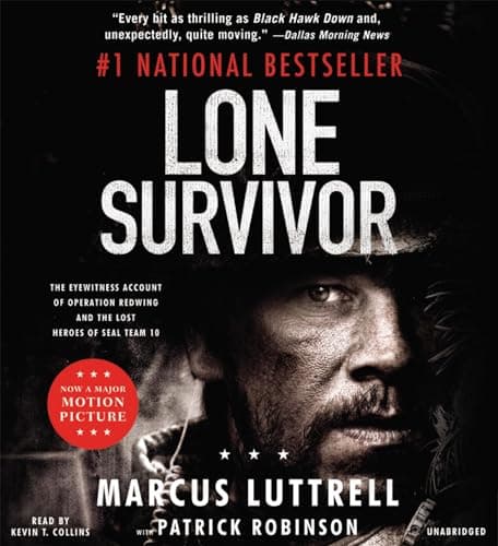 Book cover for Lone Survivor: The Eyewitness Account of Operation Redwing and the Lost Heroes of SEAL Team 10 by Luttrell, Marcus