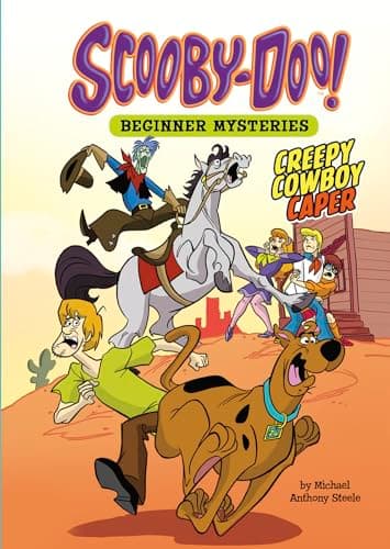 Book cover for Creepy Cowboy Caper (Scooby-Doo! Beginner Mysteries) by Steele, Michael Anthony